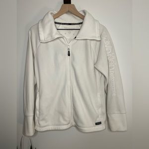 Women’s Calvin Klein White Fleece Jacket size M